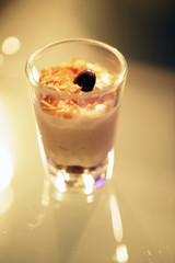 small elegant wedding dessert 