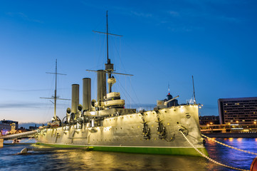 Cruiser Aurora, the famous landmark, St Petersburg, Russia