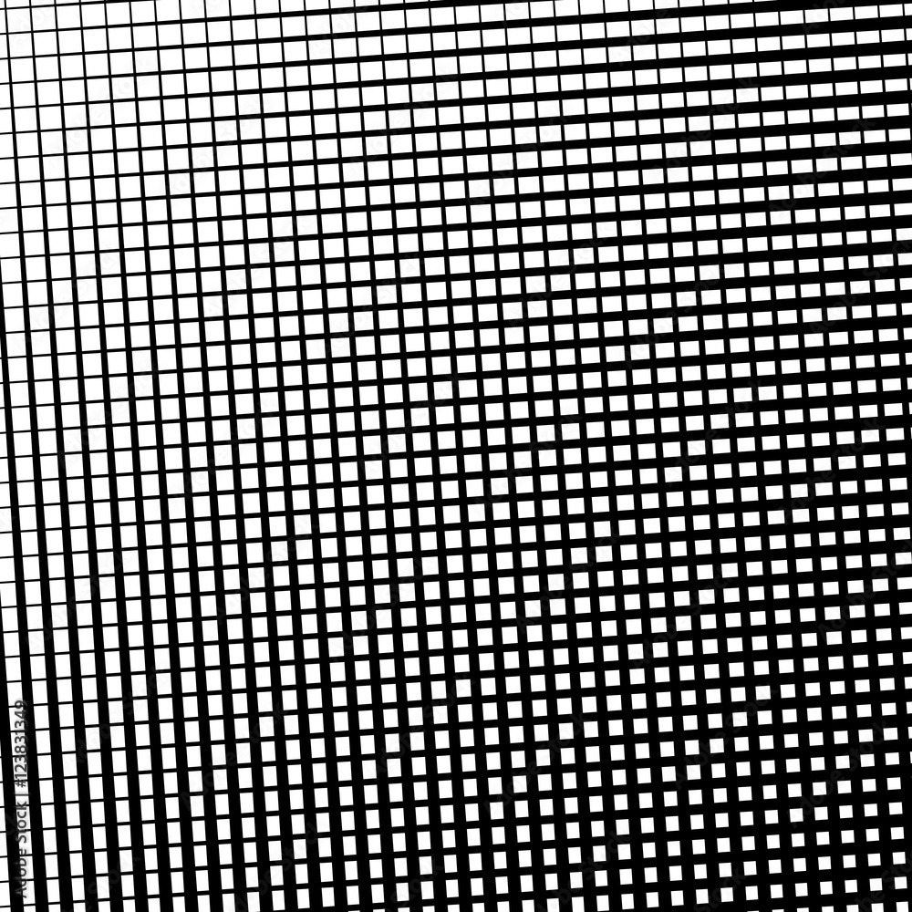 Poster monochrome abstract geometric pattern in irregular fashion