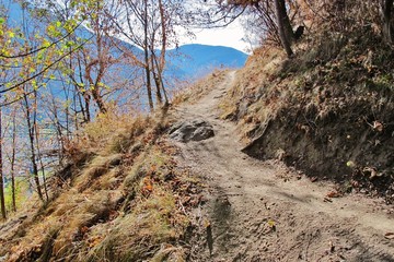 Wandern auf der Lötschberg-Südrampe, Wallis