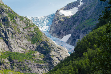 Folgefonna glacier in summer, Norway