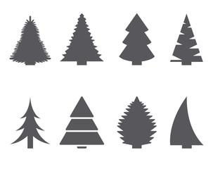 Fir-tree icon set