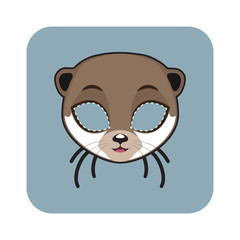 Otter mask for Halloween and other festivities