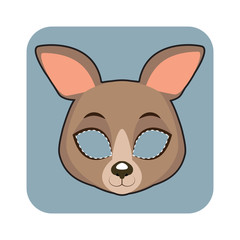 Kangaroo mask for Halloween and other festivities