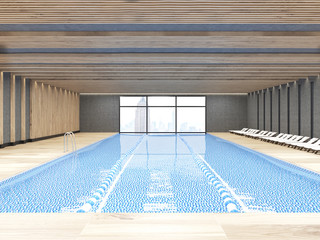 Public pool interior
