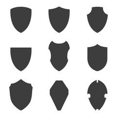 Shield icon set