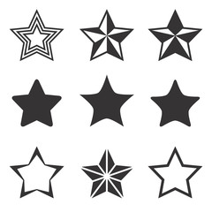 Obraz premium Stars icon set