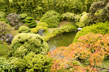 The Japanese Tea Garden in Golden Gate Park in San Francisco