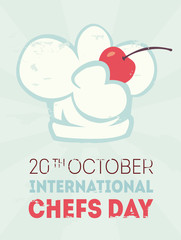vector international chef day illustration