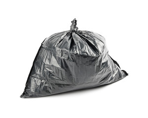 Black garbage bag