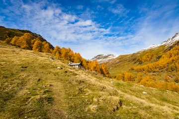Foto op Canvas alpine hut © Bastian