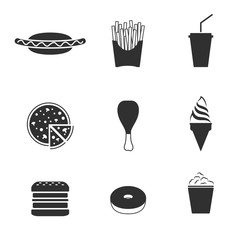 Fast food icons