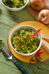 insalata di verdure al forno con peperoncino