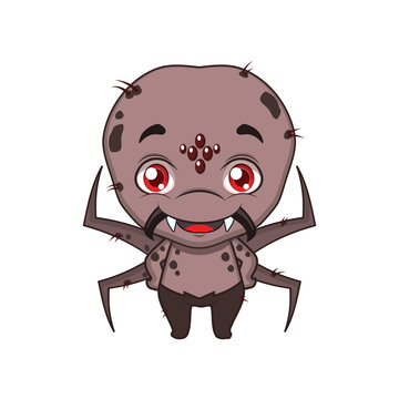 Cute Halloween spider illustration