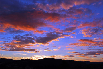 Puesta de sol en otoño