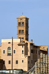 Fototapeta na wymiar Basilica di Santa Francesca Romana church in Rome