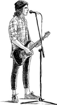 young street guitarist