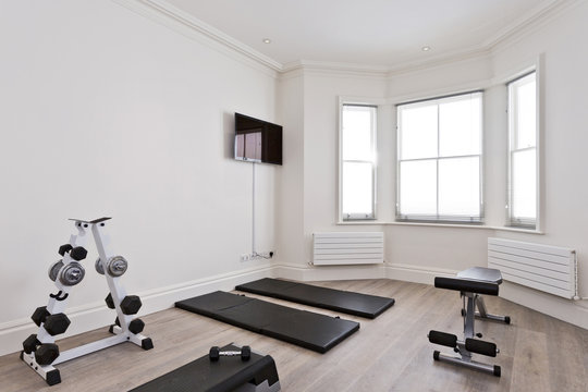 private gym in the spare room
