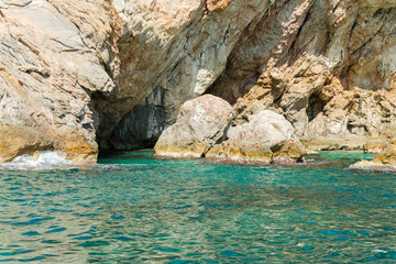 rocky grotto of the sea, Alanya Turkey