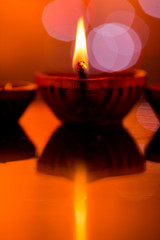 oil lamp for diwali festival