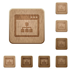 Networking application wooden buttons