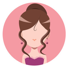 Woman with elegant style avatar