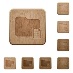 Folder properties wooden buttons