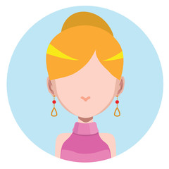 Obraz premium Elegant blonde haired woman avatar