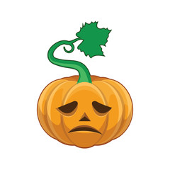 Carved pumpkin - sad face