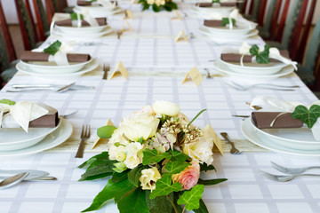 wedding table set