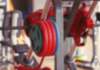 Blurred fitness gym background