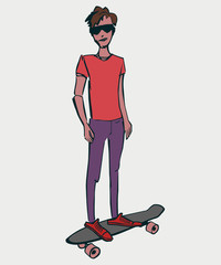 guy on skateboard
