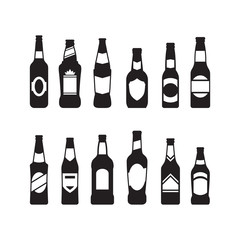 beer bottles icons
