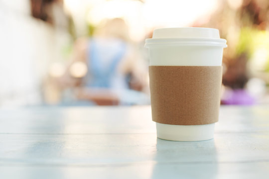 Paper Cup Of Takeaway Coffee