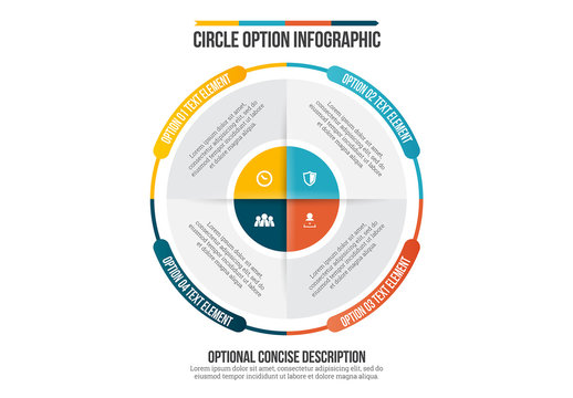 Circle Option Infographic