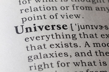 Dictionary definition of Universe