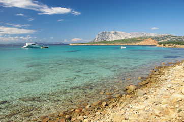 The turquoise sea of Sardinia