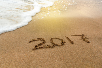 New Year 2017 is coming concept