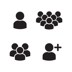 User Profile Group Icons Set