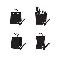 Shopping bags icons