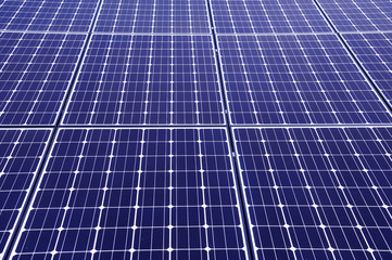 close up on solar panel