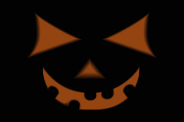 Fototapeta premium halloween pumpkin silhouette background