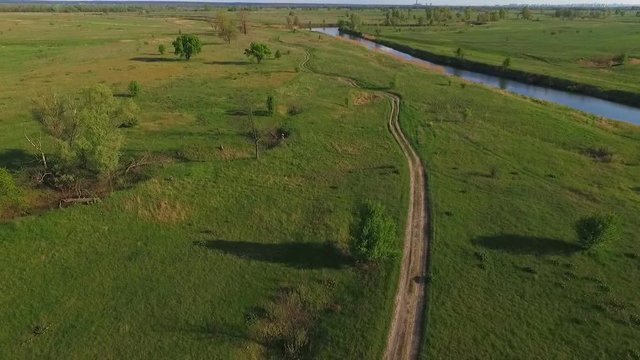 the Territory of Ukraine Dniester River.