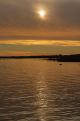 Fototapeta na wymiar Scandinavia sunset