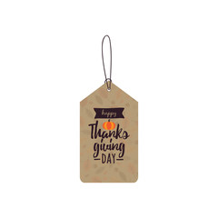 Thanksgiving day label