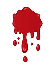 Vector blood splash or drop.