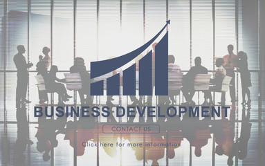 Business Success Report Graph Concept