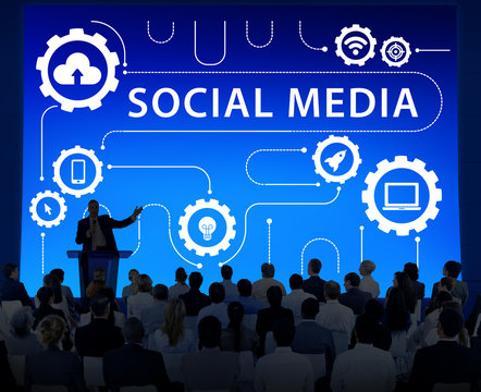 Social Media Sharing Online Exchange Concept - Powered by Adobe