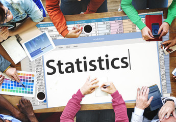 Statistics Stats Analysis Research Economic Financial Concept - obrazy, fototapety, plakaty