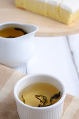 Hot tea cup.